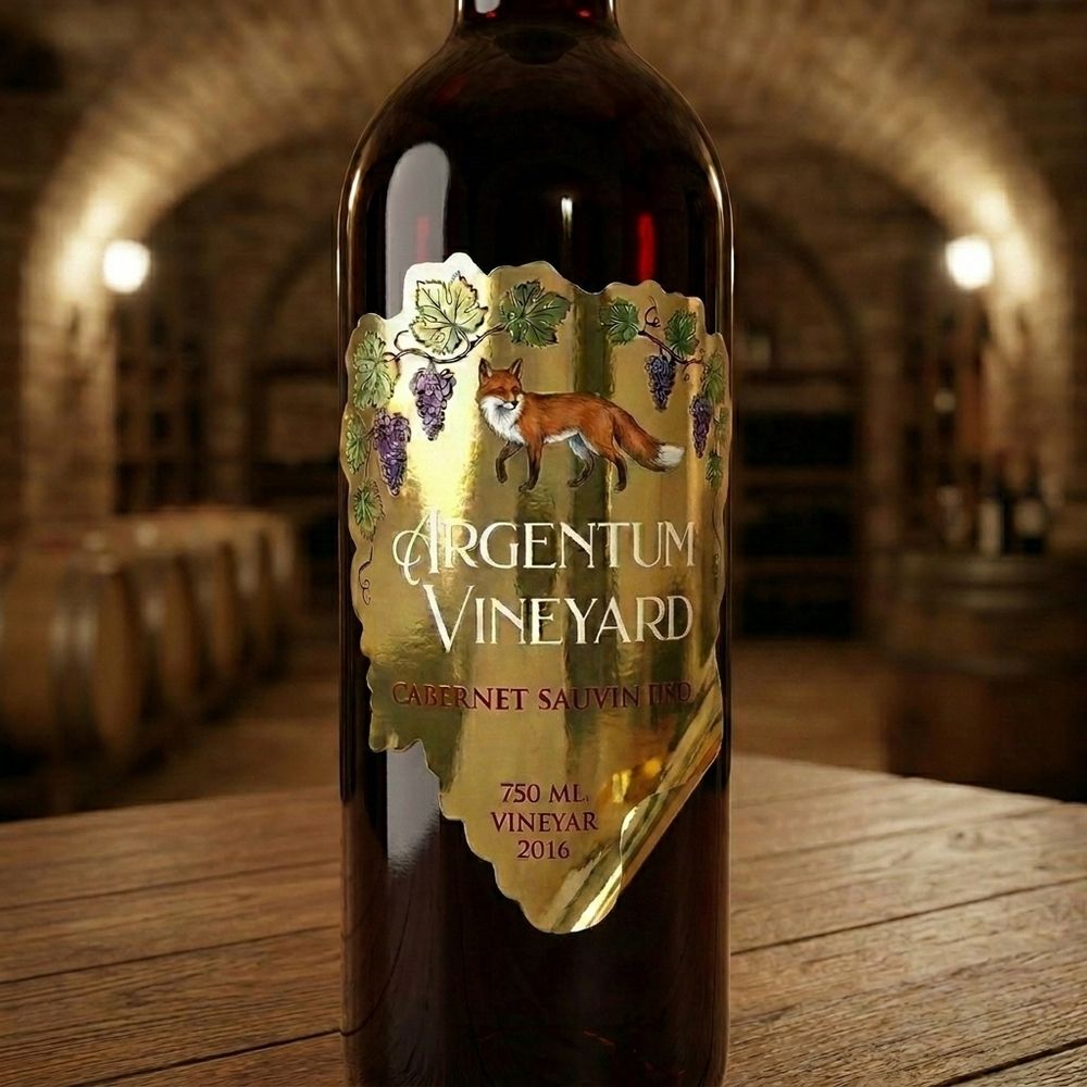 Rótulo para Garrafa de Vinho 375ml