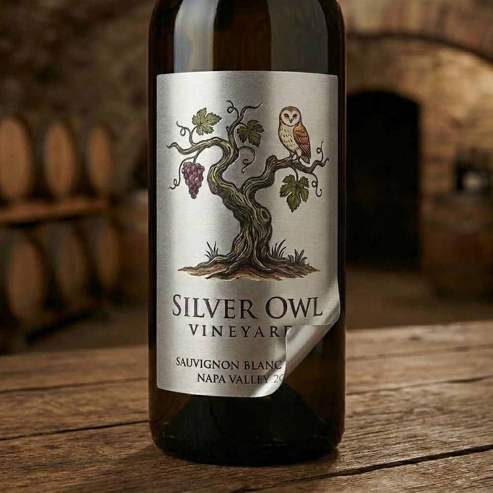 Rótulo para Garrafa de Vinho 375ml