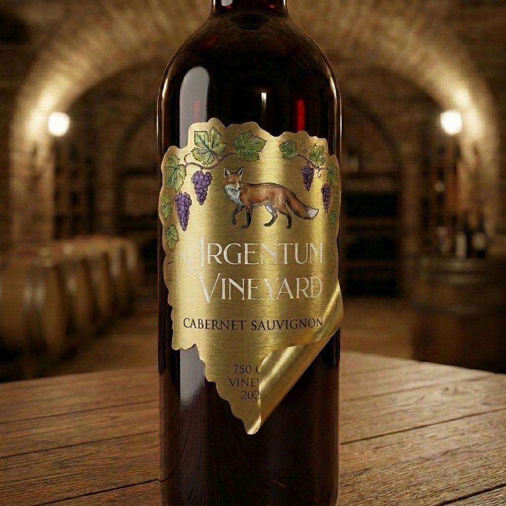Rótulo para Garrafa de Vinho 750ml