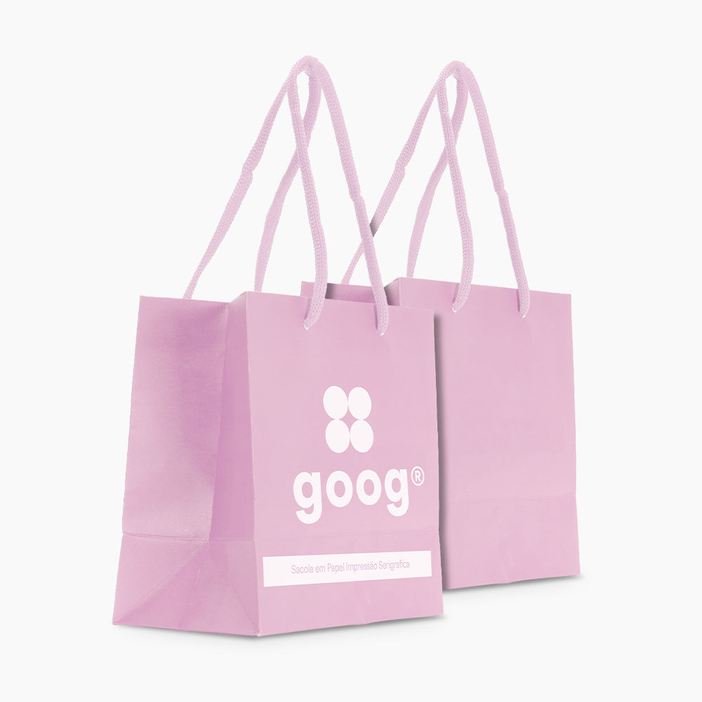 Sacola em Papel Personalizado em Silk - Basic
