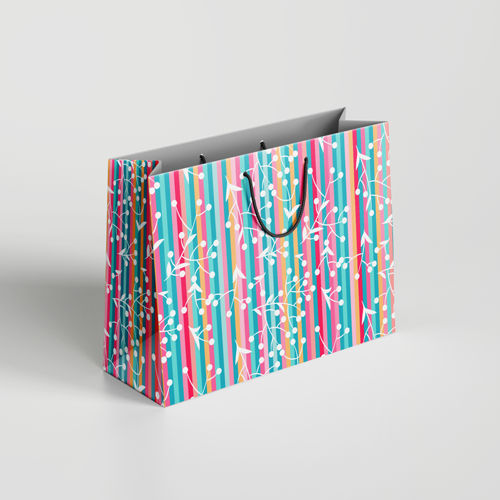 Sacola de Papel a Pronta Entrega Listrada