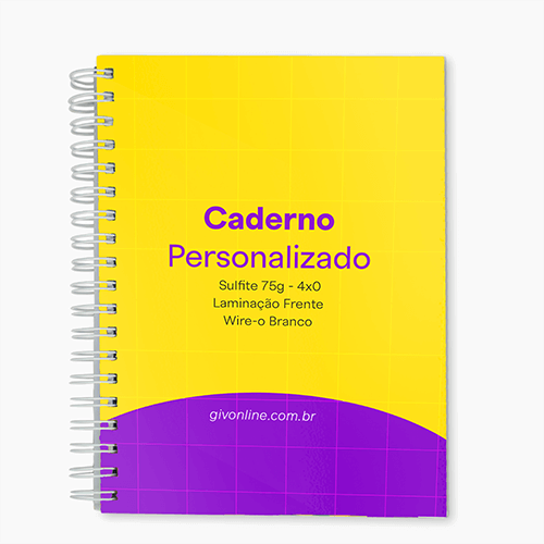 Caderno Capa Flexível Sem Pautas 96fls
