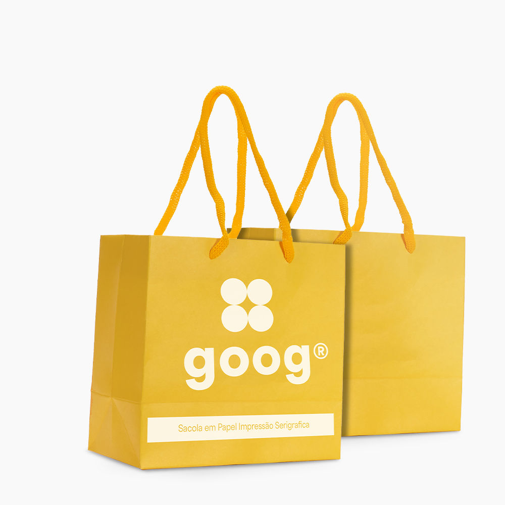 Sacola em Papel Personalizado em Silk - Basic