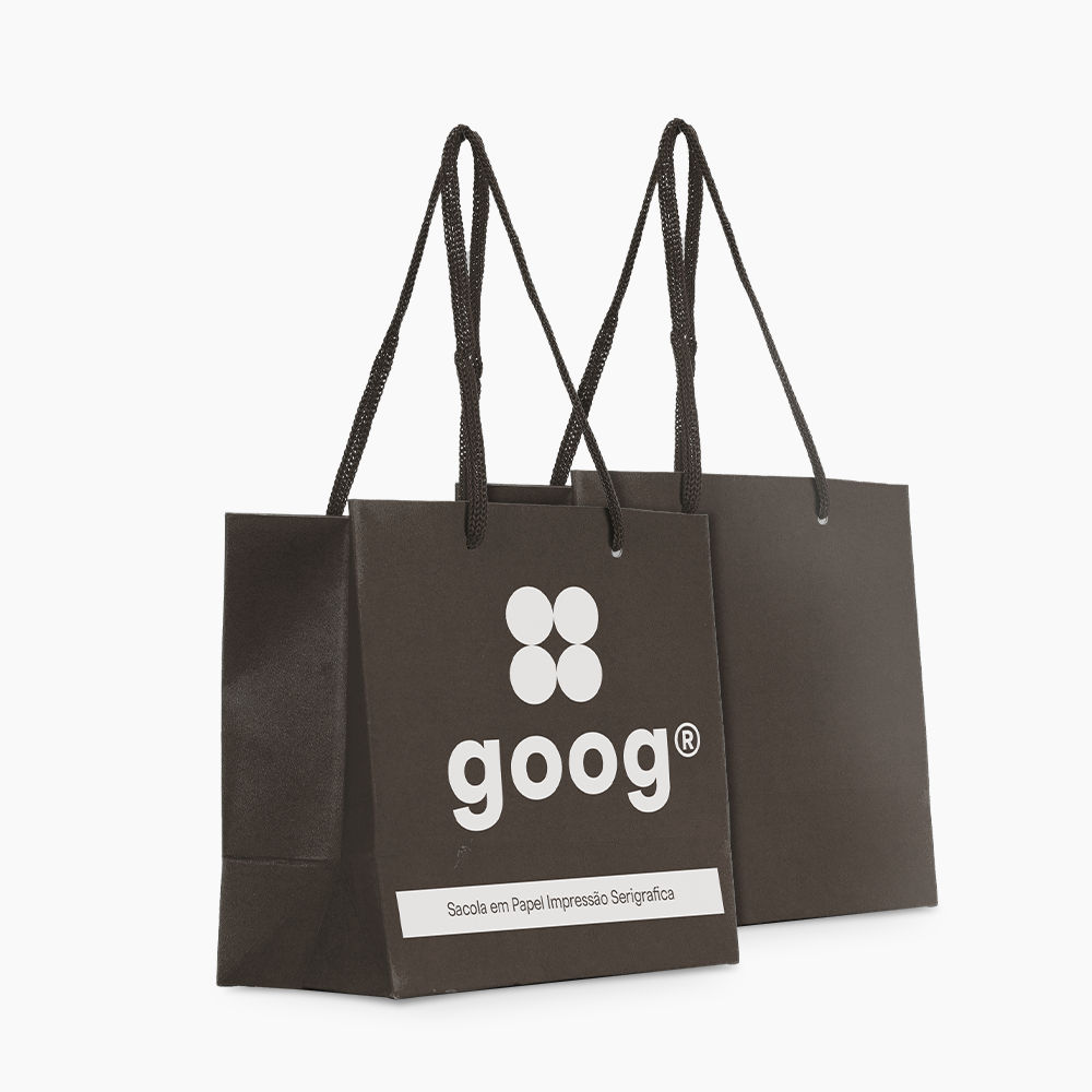 Sacola em Papel Personalizado em Silk - Basic