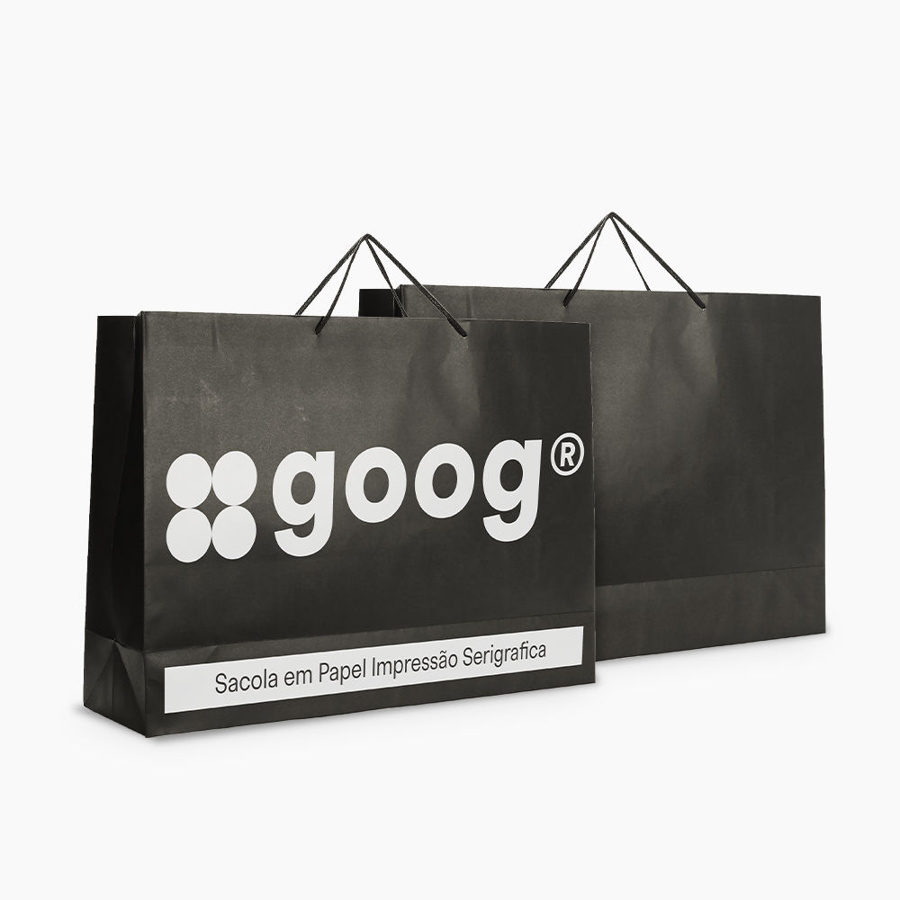 Sacola em Papel Personalizado em Silk - Basic