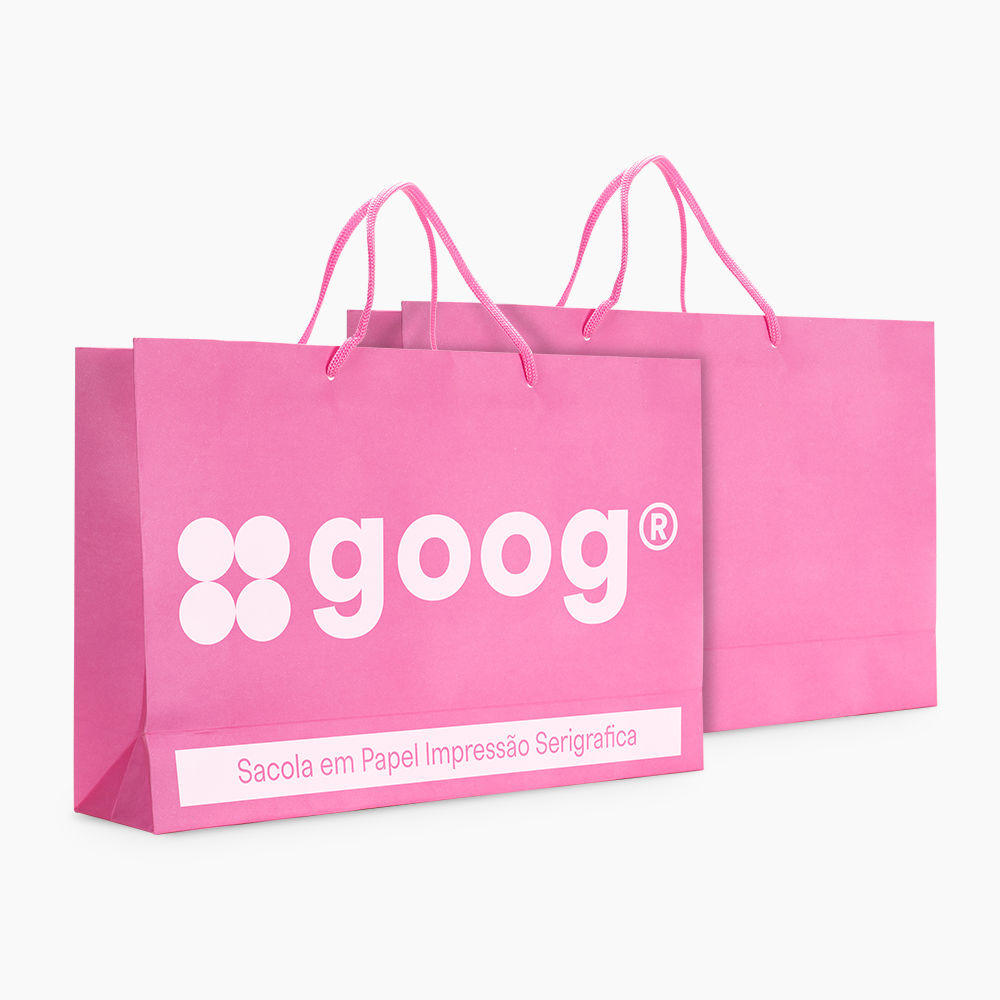 Sacola em Papel Personalizado em Silk - Basic