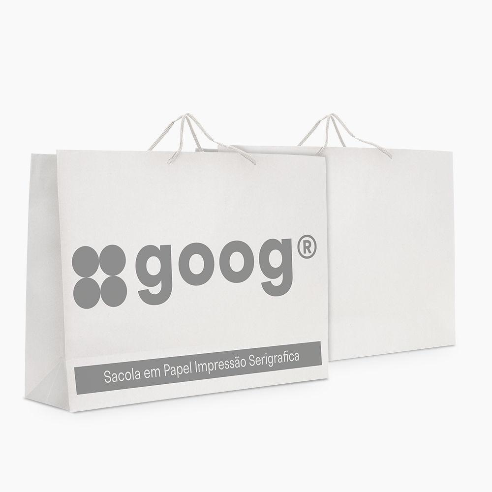 Sacola em Papel Personalizado em Silk - Basic