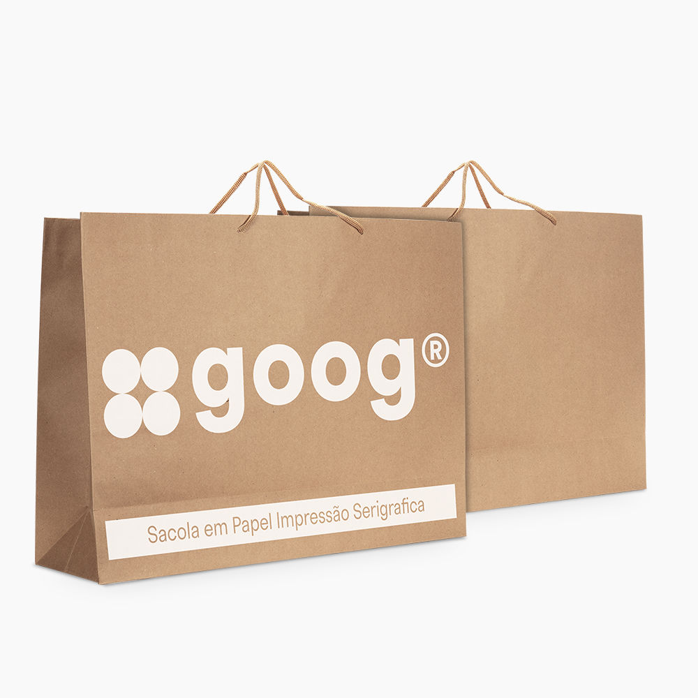 Sacola em Papel Personalizado em Silk - Basic