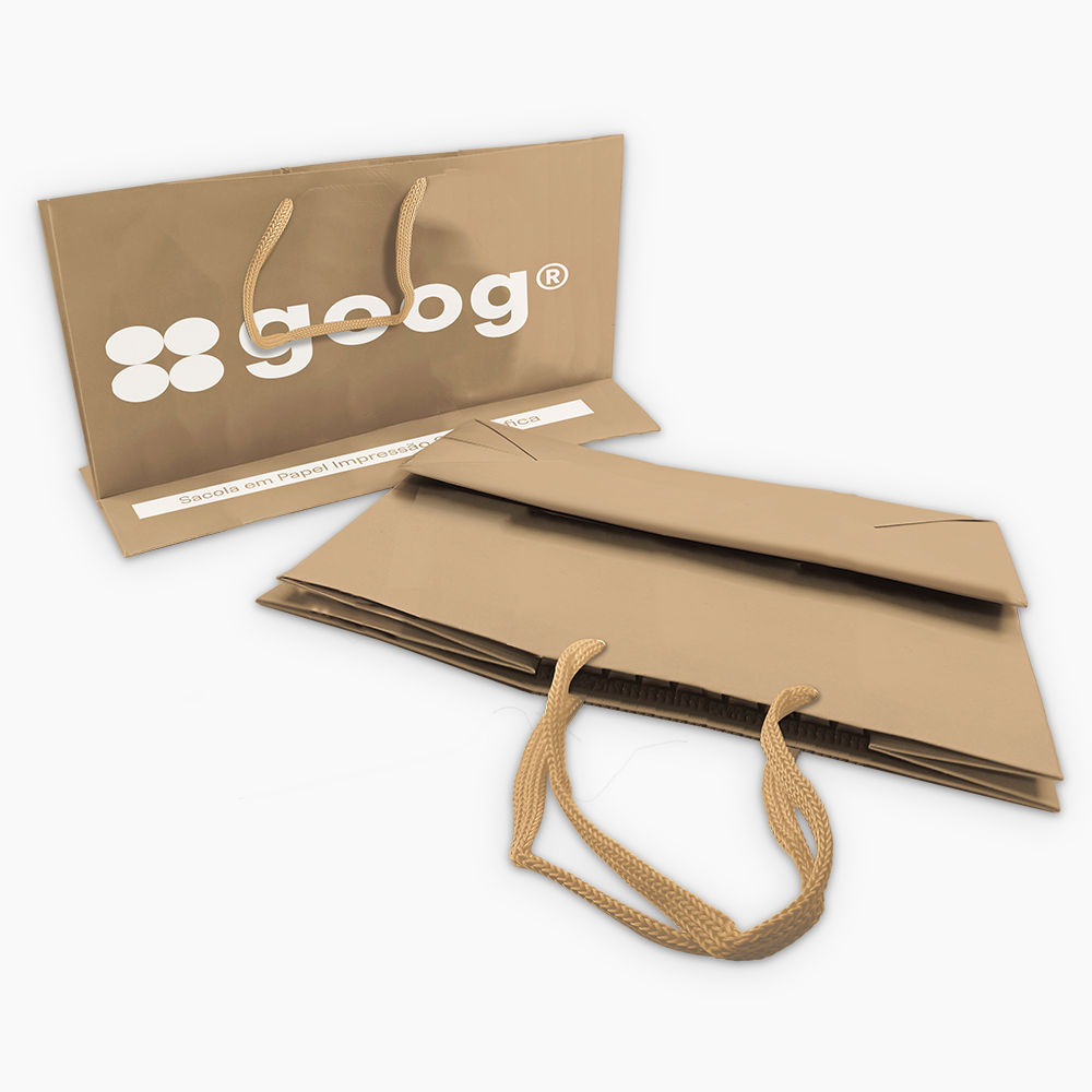 Sacola em Papel Personalizado em Silk - Basic
