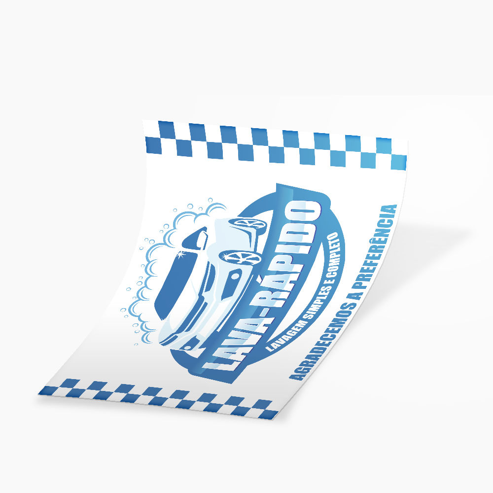 Tapete de Papel para Lava-Rápido Sem Personalização