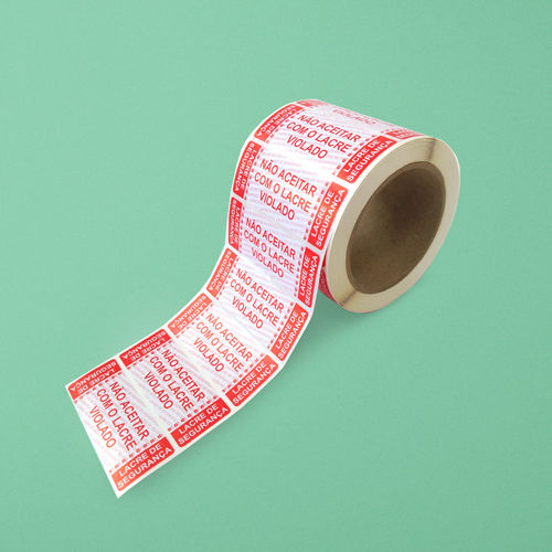 Adesivo Lacre de Segurança Delivery Modelo Padrão