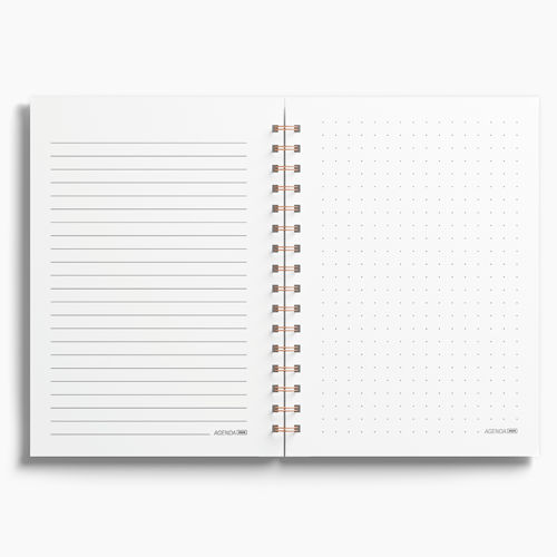 Agenda Premium Diária Branco Floral