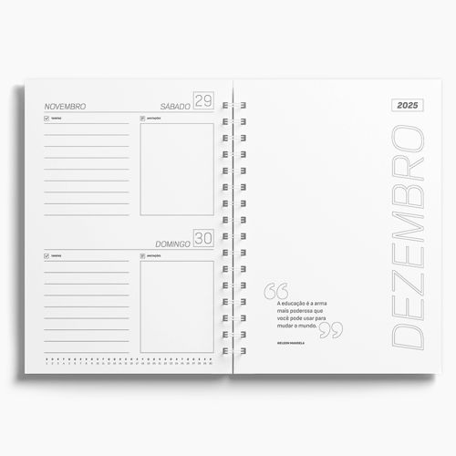 Agenda Premium Diária Ceramic Rose