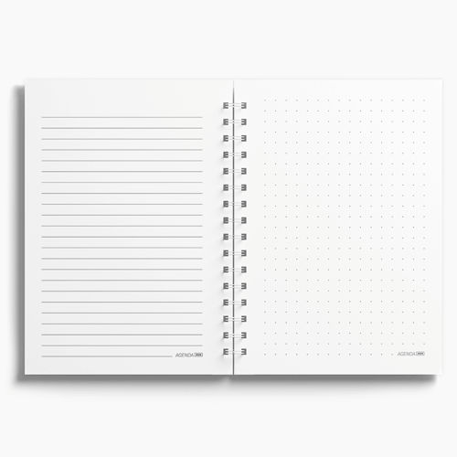 Agenda Premium Diária Branco Floral