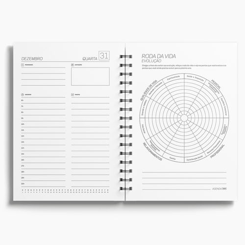 Agenda Premium Diária Executivo Preto