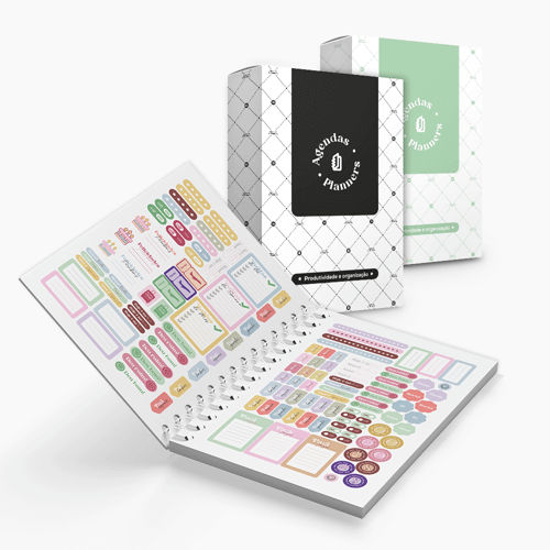 Agenda Premium Planner Ceramic Cinza