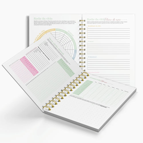 Agenda Premium Planner Mármore Branco