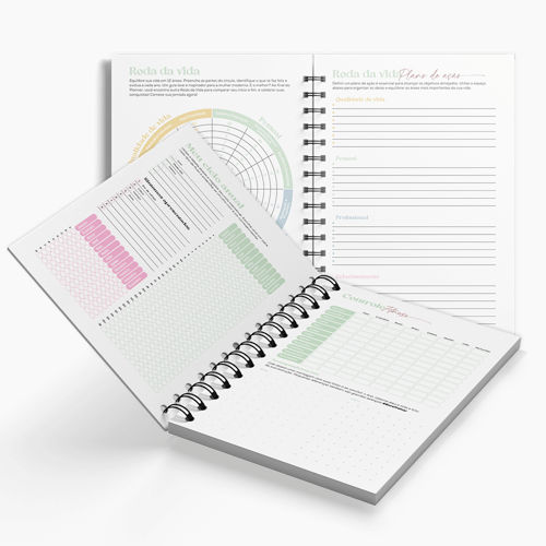 Agenda Premium Planner Traços Florais