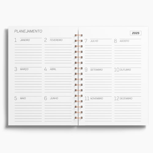 Agenda Premium Semanal Ceramic Cinza