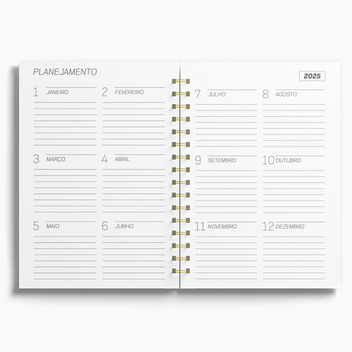 Agenda Premium Semanal Celeste Floral