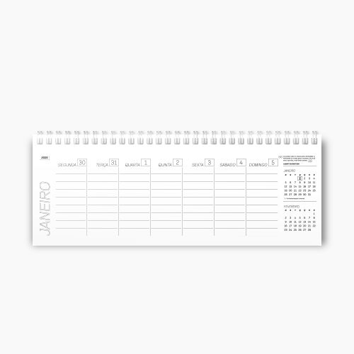 Agenda Premium Teclado Linho Preto