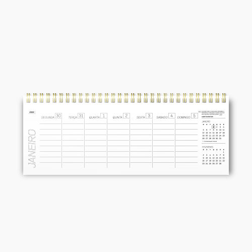 Agenda Premium Teclado Linho Floresta