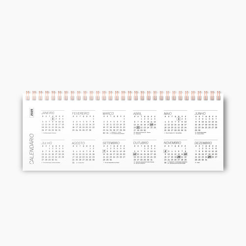 Agenda Premium Teclado Linho Marrom