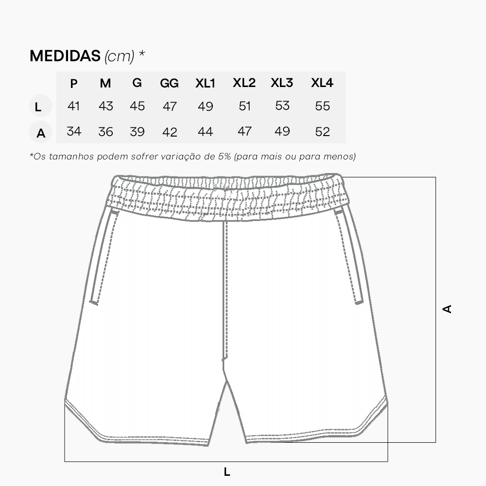 Bermuda Tactel Masculina