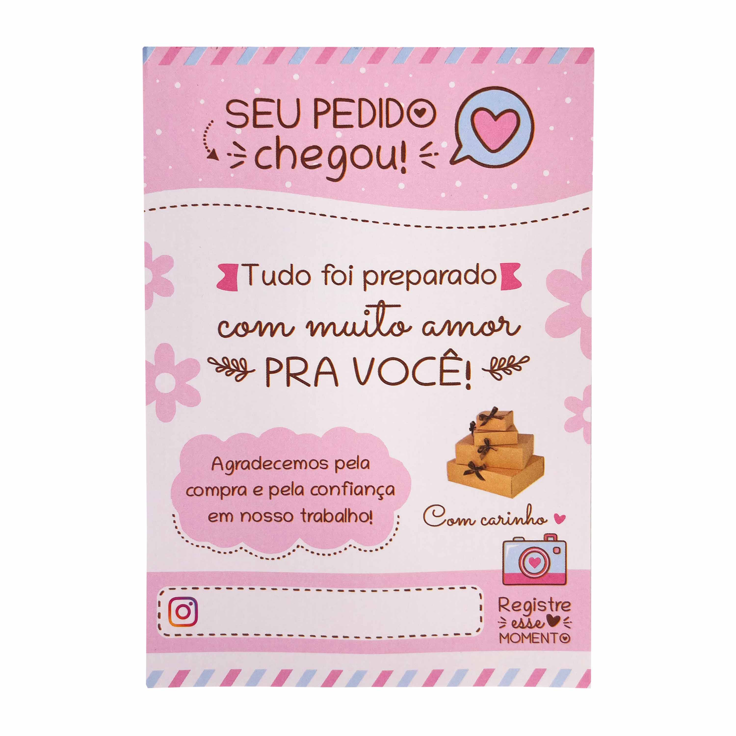 Folhetos de Agradecimento ao Cliente