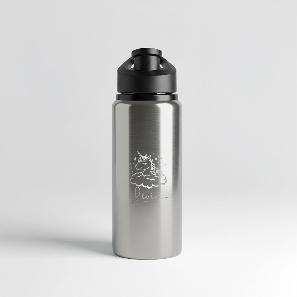 Garrafa Alumínio Sem Canudo 600ml