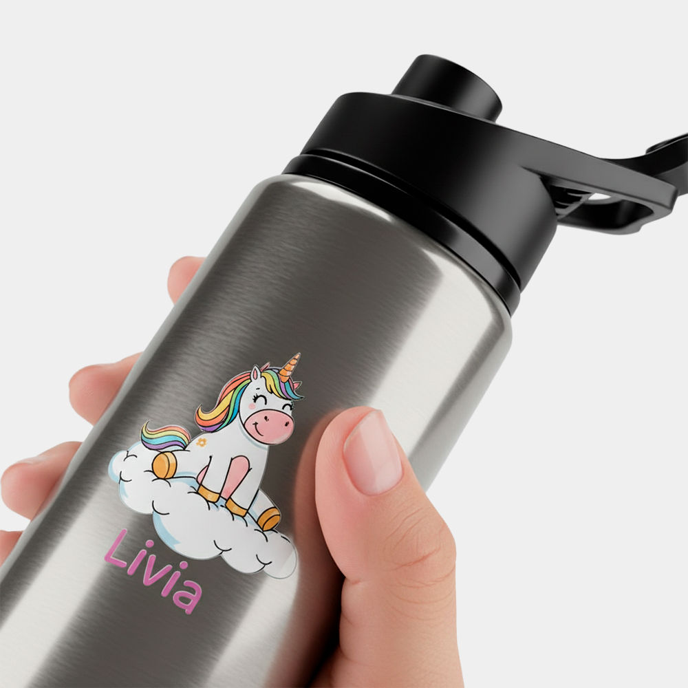 Garrafa Alumínio Sem Canudo 600ml