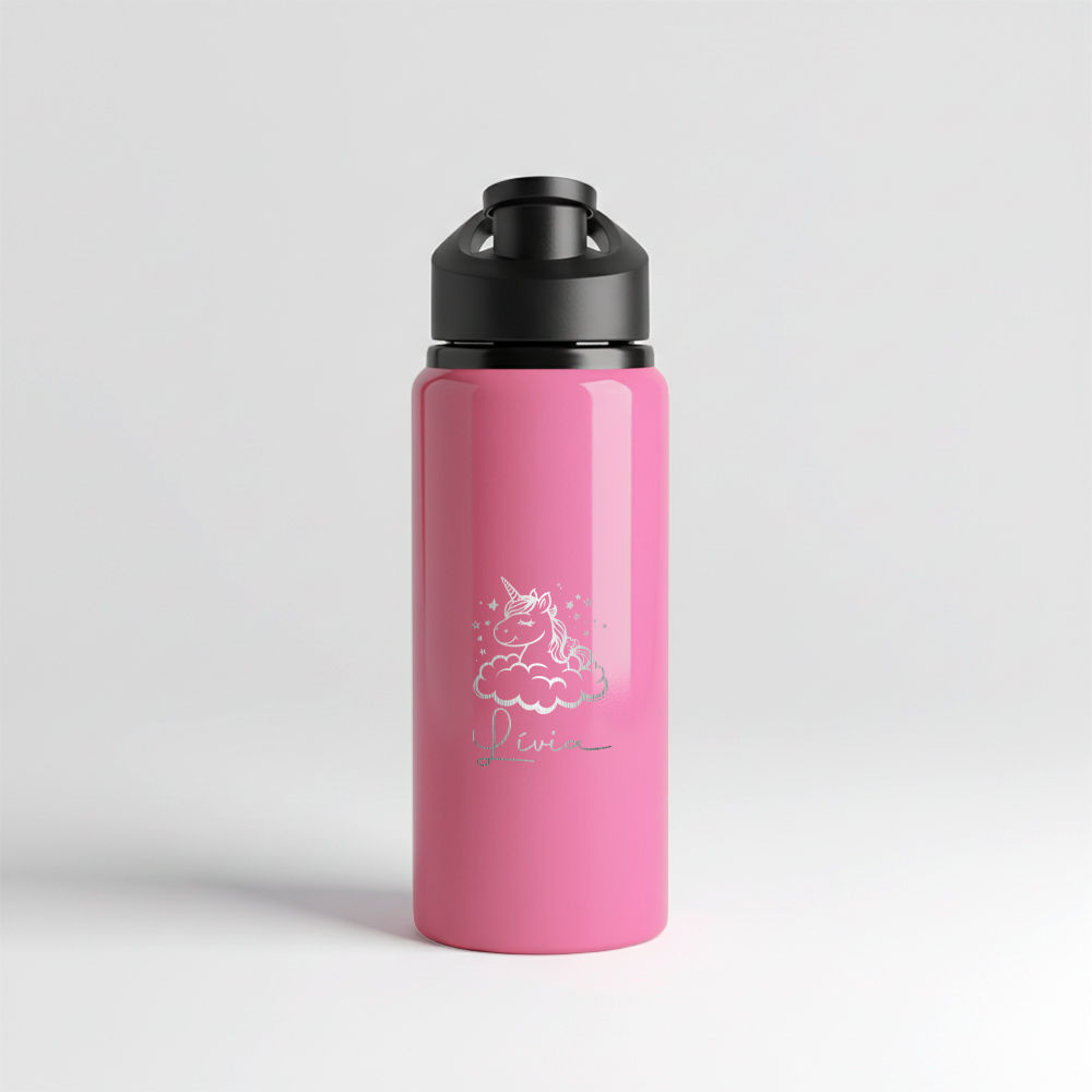 Garrafa Alumínio Sem Canudo 600ml