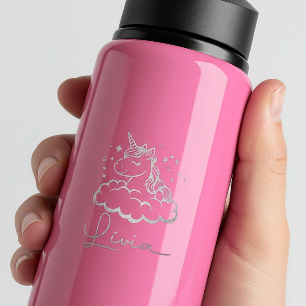 Garrafa Alumínio Sem Canudo 600ml