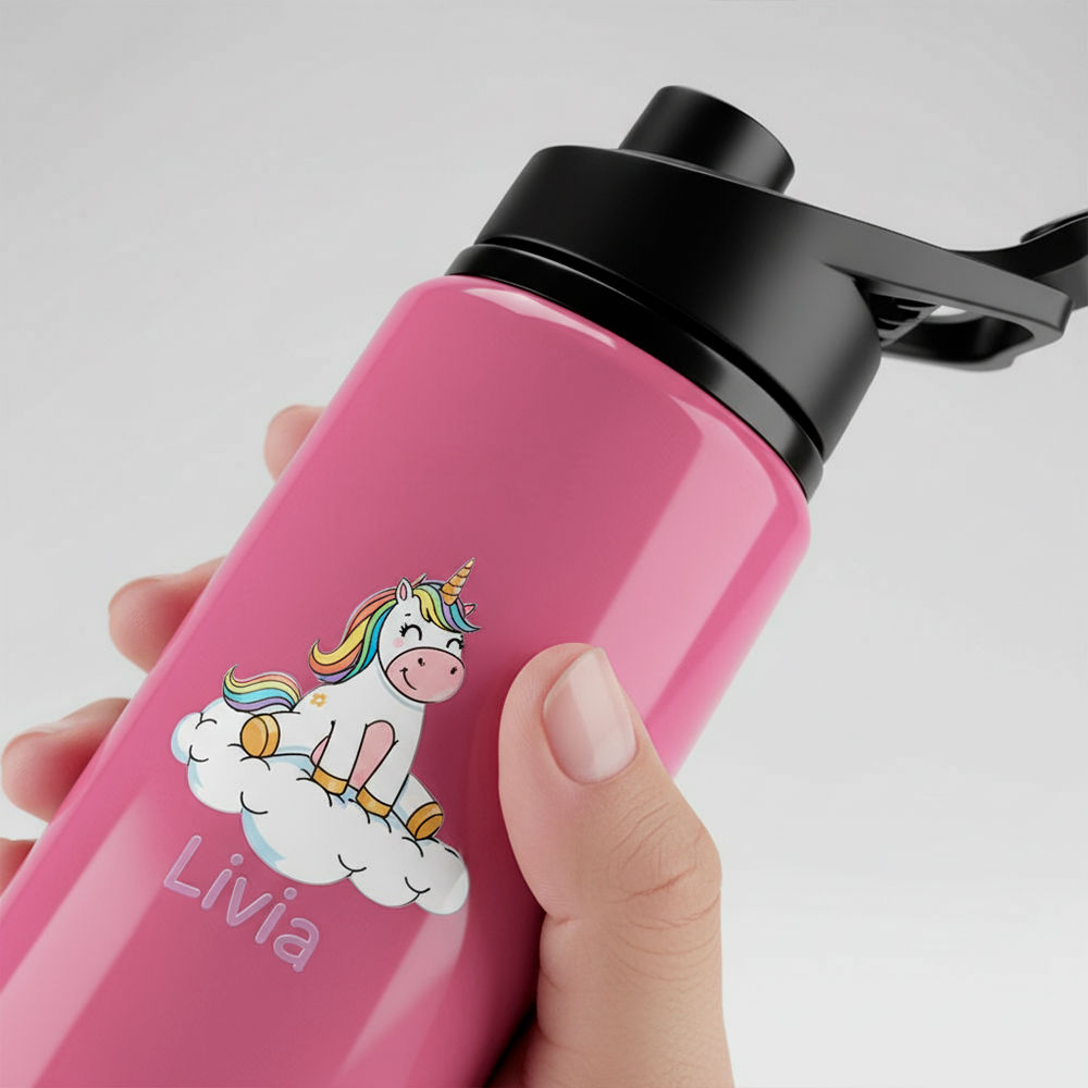 Garrafa Alumínio Sem Canudo 600ml