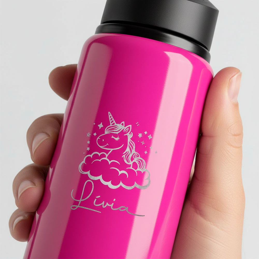 Garrafa Alumínio Sem Canudo 600ml