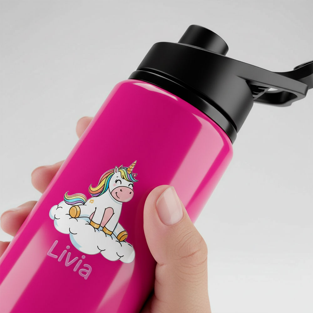 Garrafa Alumínio Sem Canudo 600ml