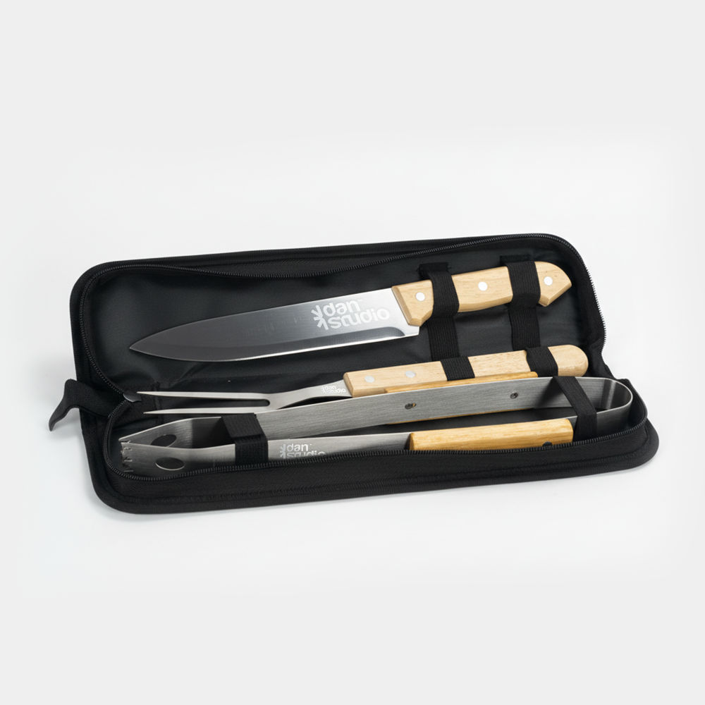 Kit Churrasco Personalizado - 3 Peças