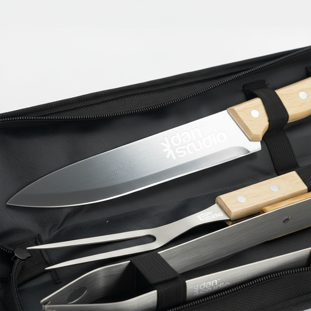 Kit Churrasco Personalizado - 3 Peças