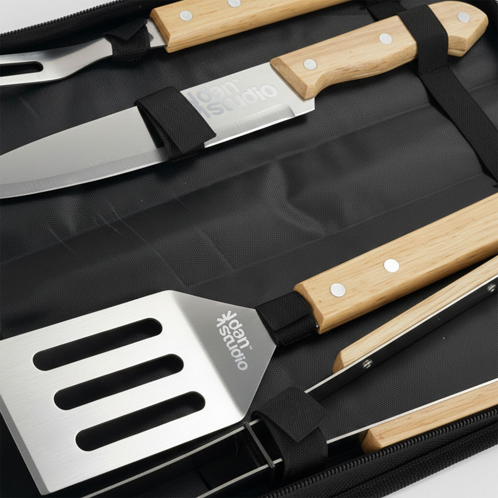 Kit Churrasco Personalizado - 4 Peças