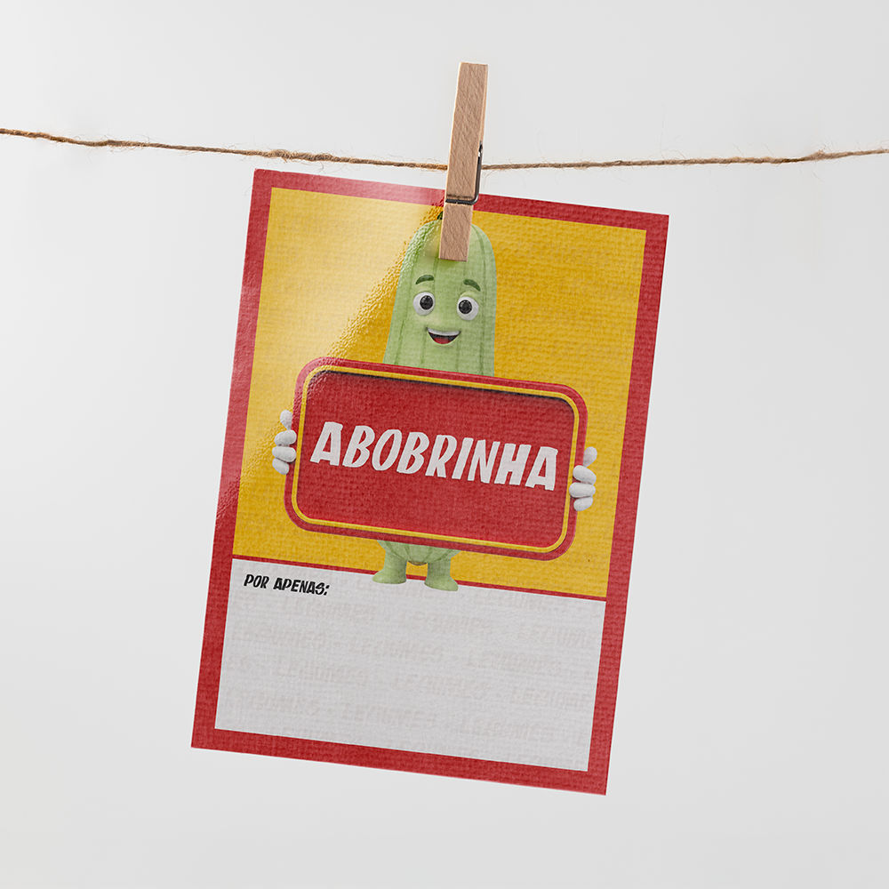 Plaquinha de Preço hortifrúti 