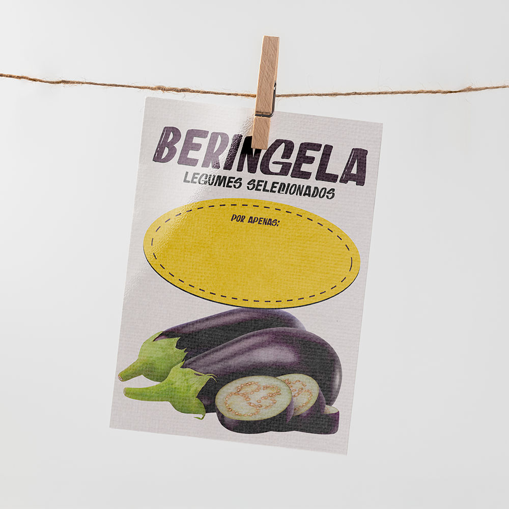 Plaquinha de Preço hortifrúti 