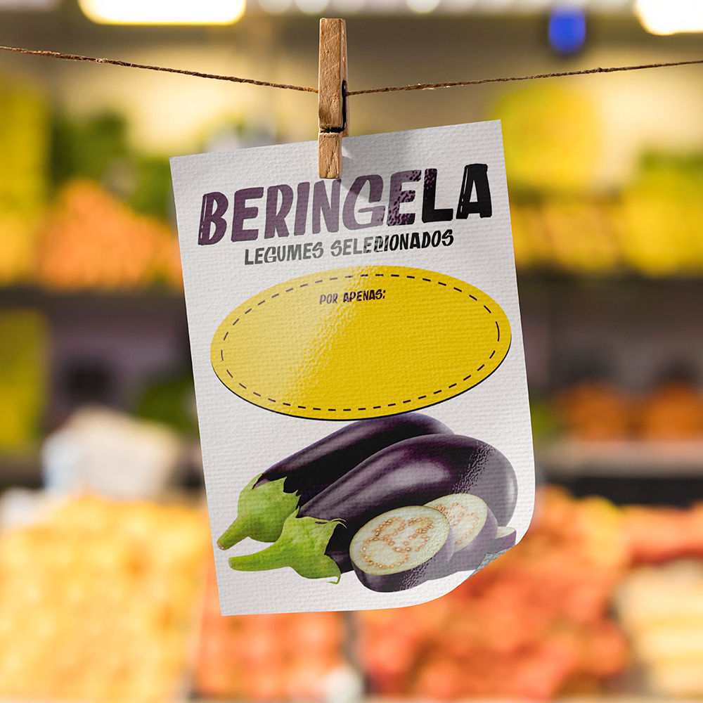 Plaquinha de Preço hortifrúti 