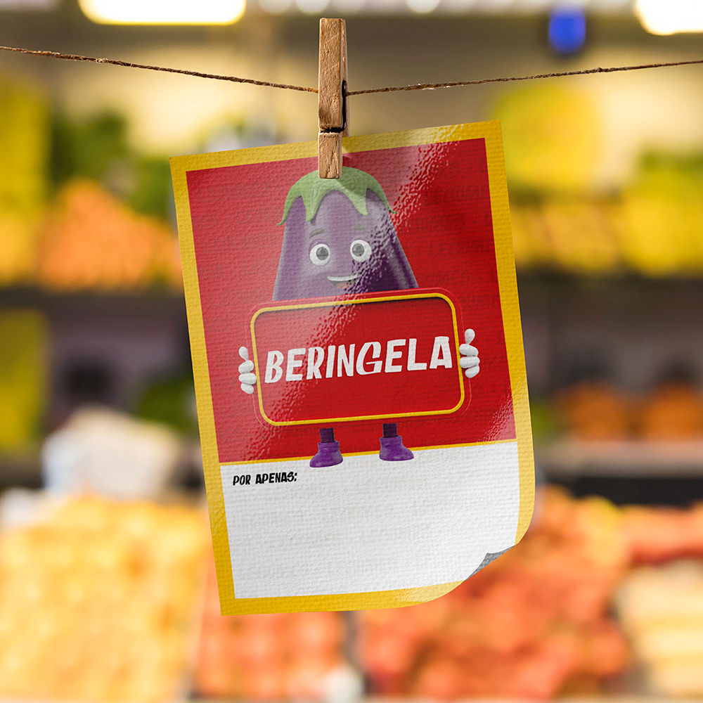 Plaquinha de Preço hortifrúti 