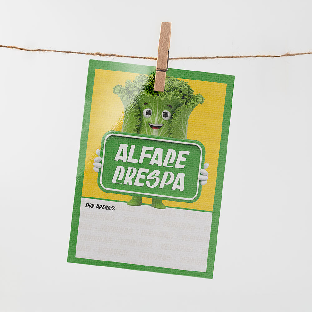 Plaquinha de Preço hortifrúti 