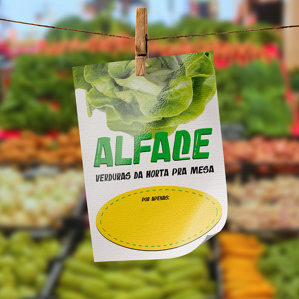 Plaquinha de Preço hortifrúti 