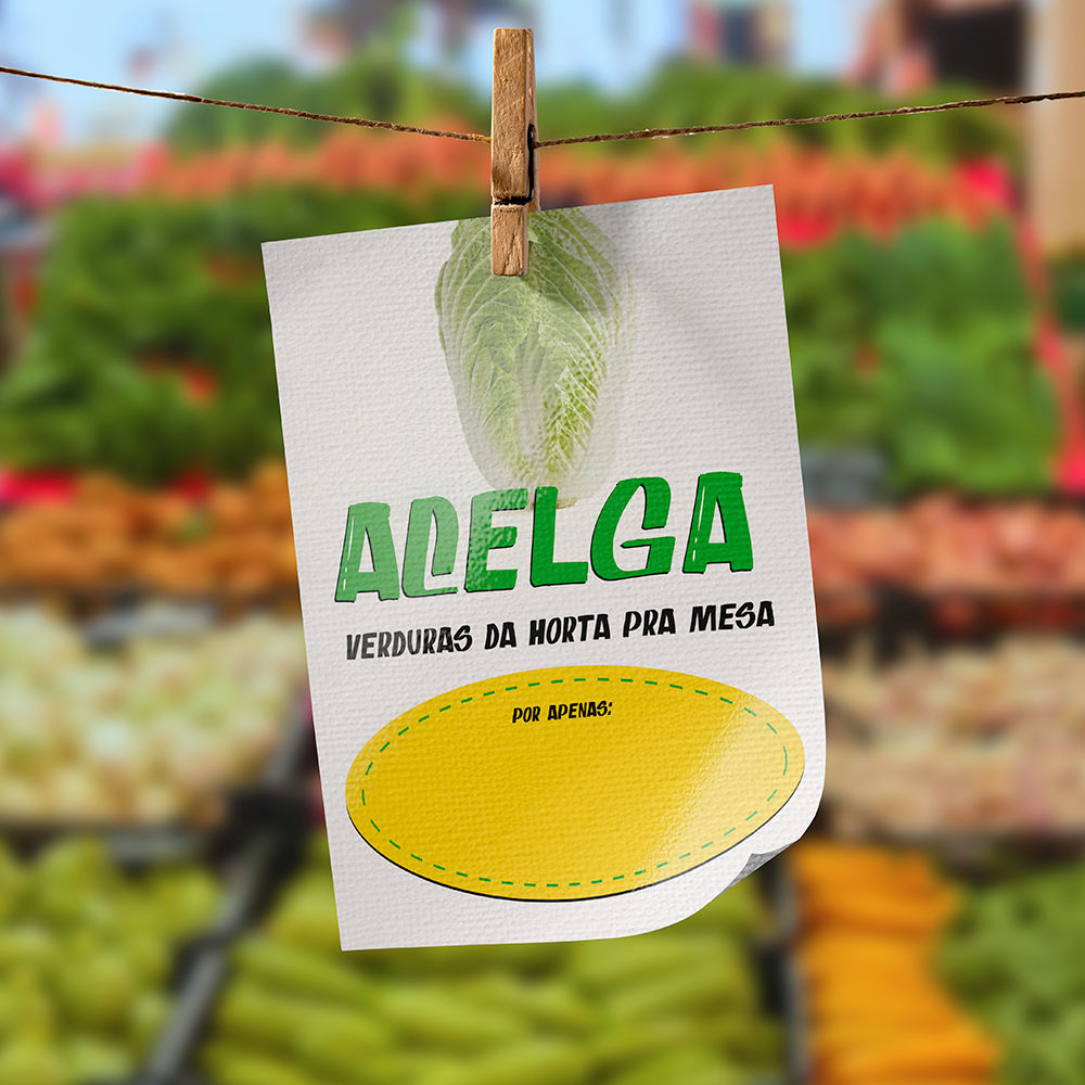 Plaquinha de Preço hortifrúti 