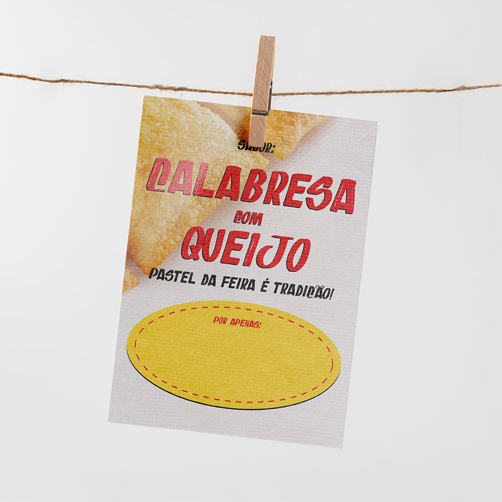 Plaquinha de Preço Pastel
