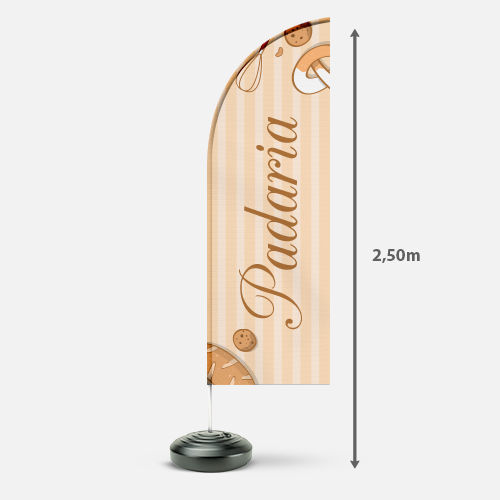 Wind Banner Completo para Piso M - Modelo Faca
