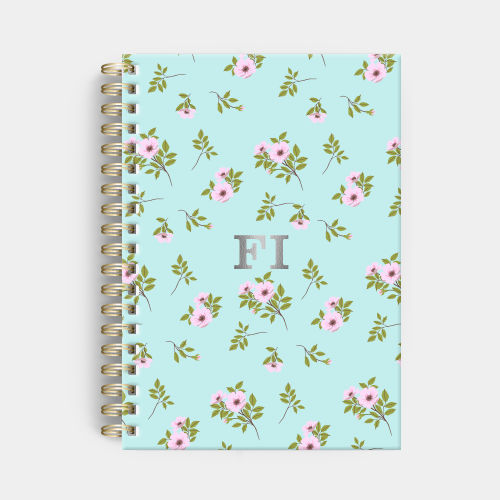 Agenda Premium Diária Celeste Floral