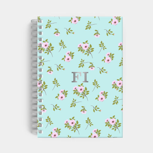 Agenda Premium Diária Celeste Floral